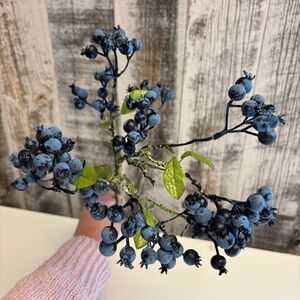Blueberry Faux Floral Stem